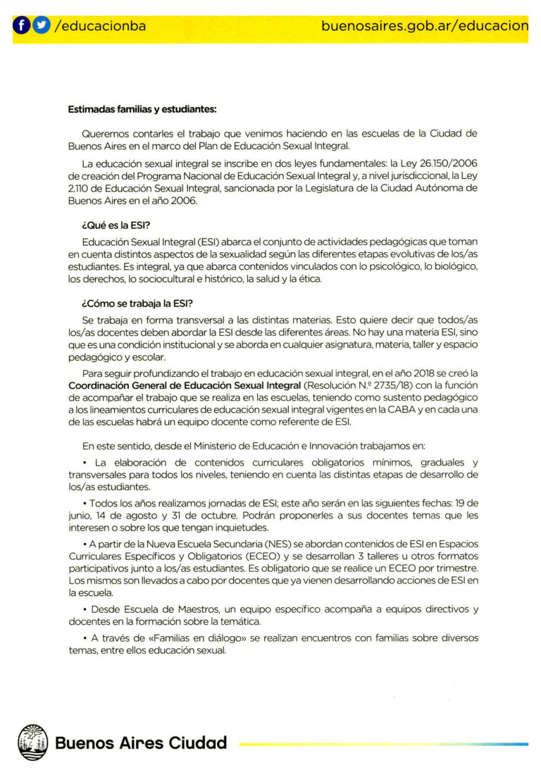 Educación Sexual Integral Esi Escuela Normal Superior Nº 6 Vicente López Y Planes 5920